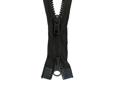 5 Molded Plastic Separating (Jacket) Zipper - Short