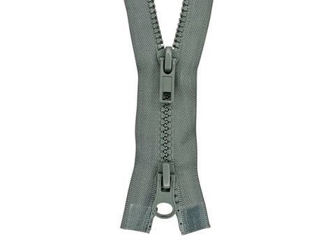 10 Molded Plastic Extra-Long Heavy Duty Separating Zipper