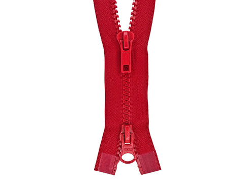 YKK #5 MT 2-Way Separating Zipper Old Style - 26 inch - Red