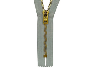 #5 Brass Closed-End (Jean) Zipper (Standard Metal Zippers For Jeans)