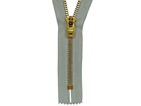 #5 Brass Closed-End (Jean) Zipper (Standard Metal Zippers For Jeans)