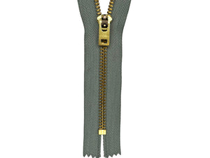 #5 Brass Closed-End (Jean) Zipper (Standard Metal Zippers For Jeans)